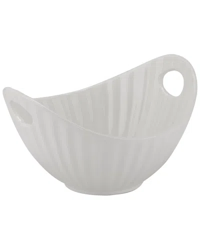 Ten Strawberry Street Set Of 4 Whittier Boat Bowls With Line Texture In White