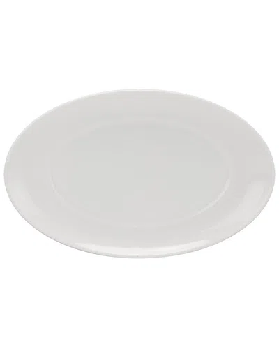 Ten Strawberry Street Set Of 6 Ricard Porcelain Oval Salad Plates In White