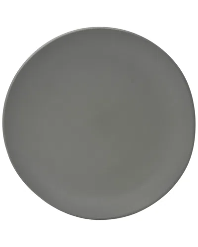Ten Strawberry Street 10 Strawberry Street Set Of 6 Wave Matte Grey Bread & Butter Plates