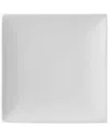 Ten Strawberry Street 10 Strawberry Street Set Of 6 Whittier Coupe Square Salad/dessert Plate In White