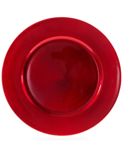 Ten Strawberry Street Set Of Six 13in Charger Plates