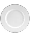 Ten Strawberry Street Set Of Six Silver Line Luncheon Plates