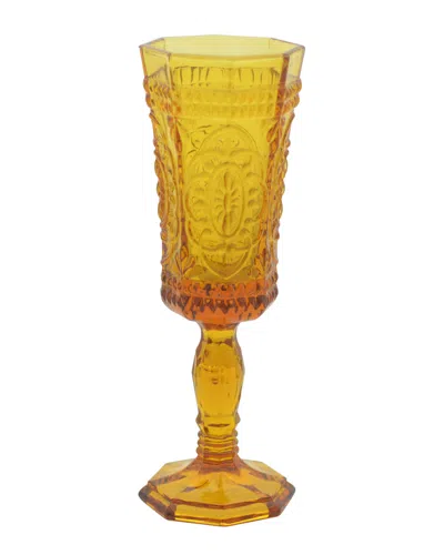 Ten Strawberry Street Vatican Set Of Six 4oz Flute Glasses