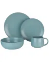 Ten Strawberry Street Wazee Matte Dinnerware 16pc Set