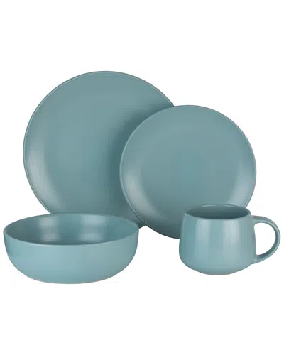 Ten Strawberry Street Wazee Matte Dinnerware 16pc Set
