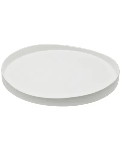Ten Strawberry Street 12.75in Ripple White Tray
