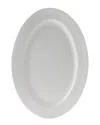 Ten Strawberry Street 14in Oval Platter In White