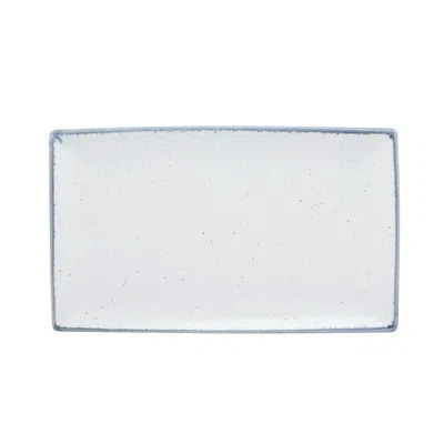 Ten Strawberry Street Arctic 10" Rectangular Platter In White