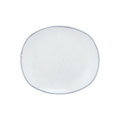 Ten Strawberry Street Arctic 10.5" Rectangular Dinner Plate In White