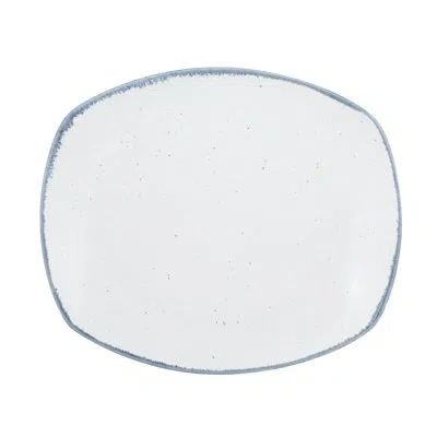Ten Strawberry Street Arctic 12.25" Rectangular Platter In White