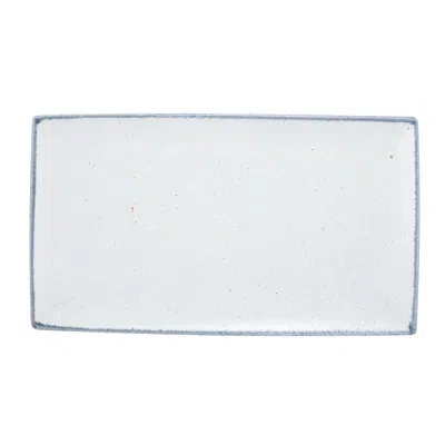 Ten Strawberry Street Arctic 14" Rectangular Platter In White