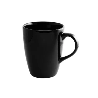 Ten Strawberry Street Black Rim 12 Oz. Tall Barrel Mug