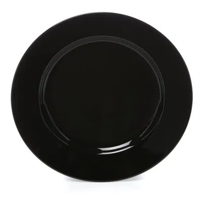 Ten Strawberry Street Black Rim 6.75" Bread And Butter Plate