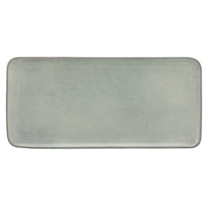 Ten Strawberry Street Firenza 13" Rectangular Platter In Slate Blue