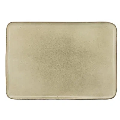 Ten Strawberry Street Firenza 14" Rectangular Platter In Sandstone
