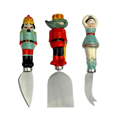 Ten Strawberry Street Nutcracker Cheese Knife Set