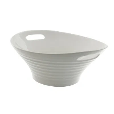 Ten Strawberry Street Oslo 128 Fl oz Oversized Serving Bowl With Handles In White