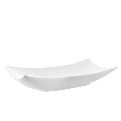 Ten Strawberry Street Oslo 15" Rectangular Platter In White