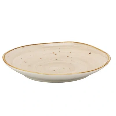Ten Strawberry Street Santa Fe Pueblo 7" Bread And Butter Plate In Brown