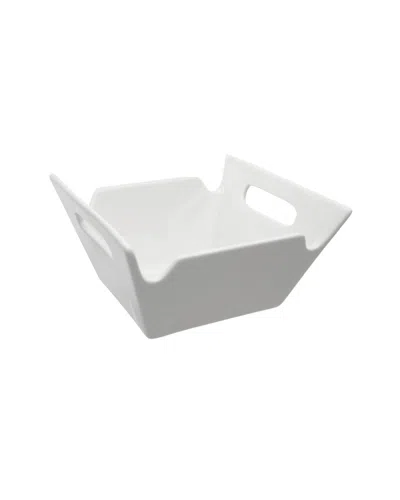 Ten Strawberry Street White Set Of 6 4in Square Bowls With Handles