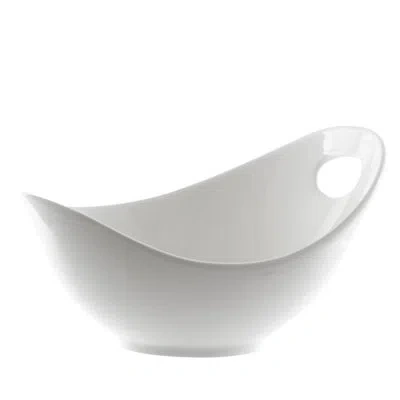 Ten Strawberry Street Whittier 10" Fruit Bowl With Cutout In White