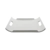 Ten Strawberry Street Whittier 10" Rectangular Handle Platter In White