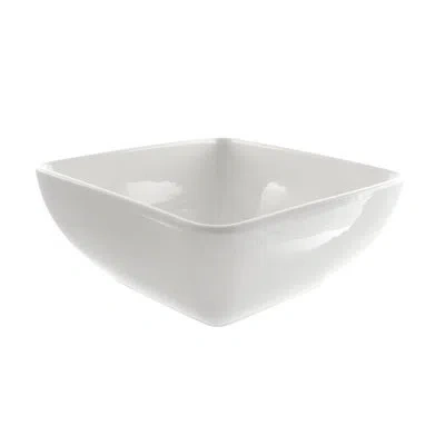 Ten Strawberry Street Whittier 10" Square Serving Bowl In White