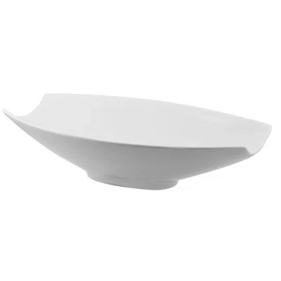 Ten Strawberry Street Whittier 14.5" Samurai Serving Bowl In White