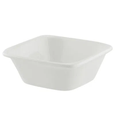 Ten Strawberry Street Whittier 4 Oz. Square Bowl In White