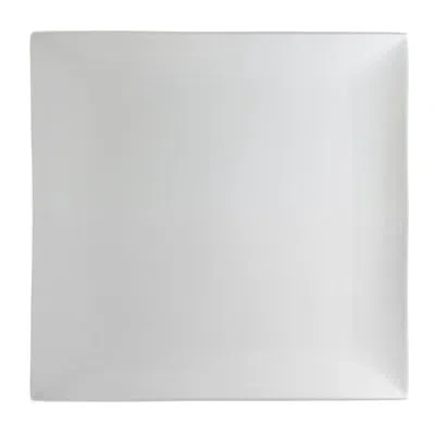 Ten Strawberry Street Whittier Coupe Square 11" Plate In White