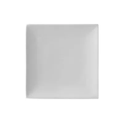 Ten Strawberry Street Whittier Coupe Square 8" Plate In White