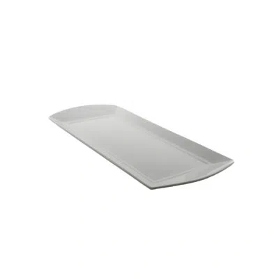 Ten Strawberry Street Whittier Elite 11.625" Rectangular Platter In White
