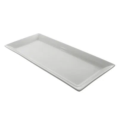 Ten Strawberry Street Whittier Platter In White