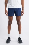 Ten Thousand Interval Lined 5-inch Training Shorts In Navy