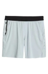 Ten Thousand Interval Lined 7-inch Training Shorts In Light Grey