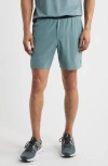 Ten Thousand Interval Lined Training Shorts In Gray