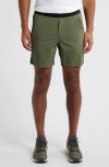 Ten Thousand Interval Unlined 7-inch Training Shorts In Od Green