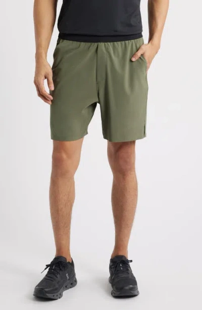Ten Thousand Interval Unlined 7-inch Training Shorts In Od Green
