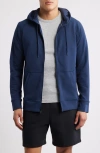 Ten Thousand Midweight Tech Performance Full Zip Hoodie In Blue