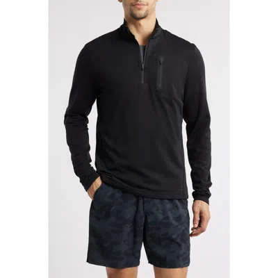 Ten Thousand Over Zip Quarter Zip In Black