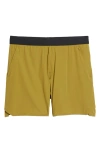 Ten Thousand Tactical Lined Training Shorts In Green Moss