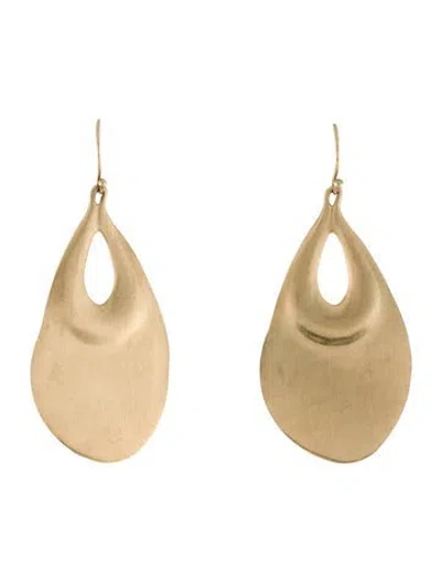 Pre-owned Ten Thousand Things 10k Peacock Eye Earrings In Multi