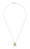 Ten Thousand Things 10k Yellow Gold Amethyst; Peridot Necklace In Green