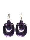 Ten Thousand Things 18kt Yellow Gold Small O'keeffe Amethyst Earrings In Gold