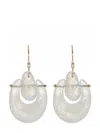 Ten Thousand Things 18kt Yellow Gold Small O'keeffe Moon Stone Earrings In Gold