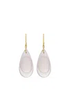 Ten Thousand Things Droplet 18k Yellow Gold Quartz Earrings In Gold