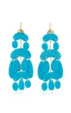 Ten Thousand Things Exclusive Riviera 18k Yellow Gold Turquoise Mini Chandelier Earrings In Blue