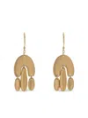 Ten Thousand Things Gold Metal Chandelier Earrings In Brown