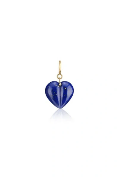 Ten Thousand Things Lapis Mini Split Heart Charm