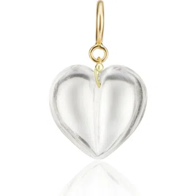 Ten Thousand Things Rock Crystal Mini Split Heart Charm